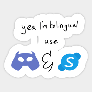 Bilingual Skype and Discord Sticker